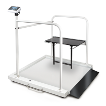 Plošinová váha KERN MWA 300K-1M s madlem MWA-A04 Plošinová váha pro invalidní vozík KERN MWA 300K-1M