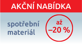 letní akční nabídka na spotřební materiál