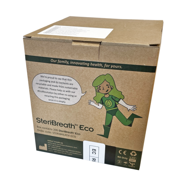 Jednorázový papírový náustek, SteriBreath ECO