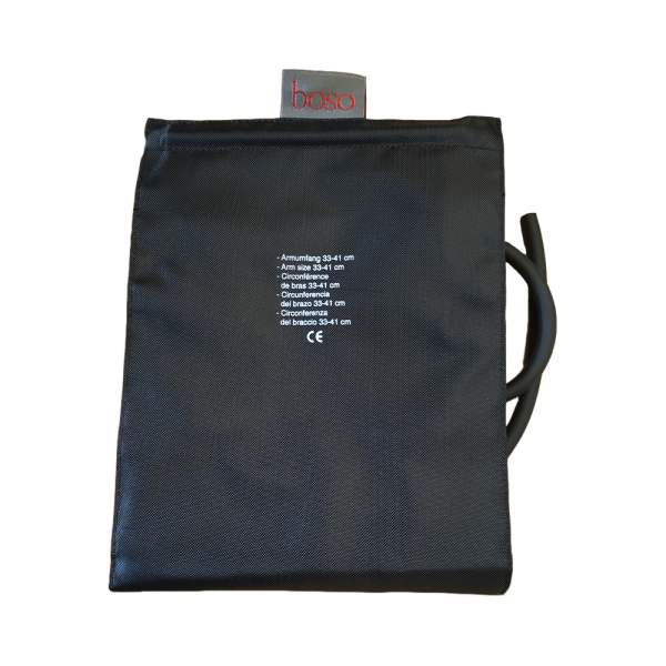 Manžeta boso, 33-41cm, velká, jednohadicová, černo-červená