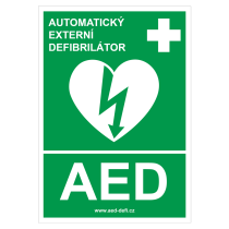 Samolepka AED Defibrilátor