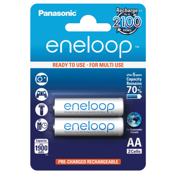 Akumulátory eneloop 1.900 mAh, blistr 2ks