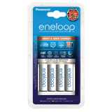 Nabíječka Panasonic vč. 4 akumulátorů Eneloop AA, 1.900 mAh