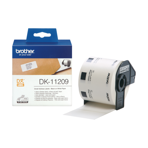 Štítky Brother DK-11209, 29 x 62 mm, 800 ks