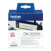 Papírová role Brother DK-44205, bílá, 62 mm x 30,48 m Papírová role Brother DK-22205, bílá, 62 mm x 30,48 m
