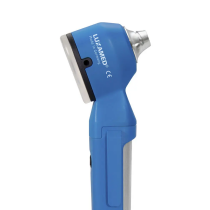 Otoskop LuxaScope Auris LED 2.5 V, modrý, detail Otoskop LuxaScope Auris LED 2.5V, modrý