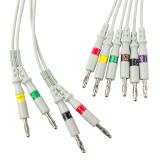 Pacientský kabel banánkový k PC EKG, DSub konektor, bez defibrilační ochrany