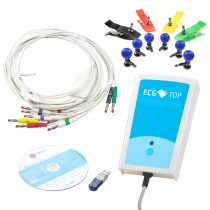 Počítačové EKG ECG Top kompletní dodávka Zátěžové PC-EKG PADSY-EKG (ECG Top) s klidovým EKG, USB