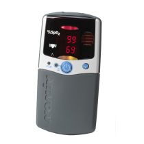 Oxymetr Nonin 2500 PalmSAT s alarmy a s flexibilním senzorem 8008J pro kojence