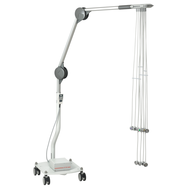 Strässle DT80B Plus, pojízdný, podtlakový elektrodový EKG systém